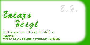 balazs heigl business card